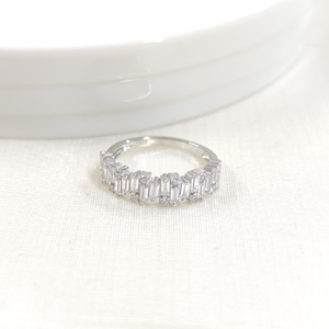 İTHAL YARIM TUR BAGET GÜMÜŞ YÜZÜK