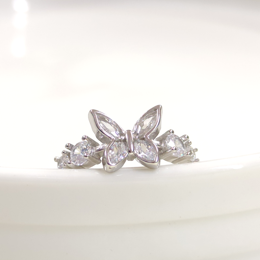 İTHAL KELEBEK GÜMÜŞ YÜZÜK - 17