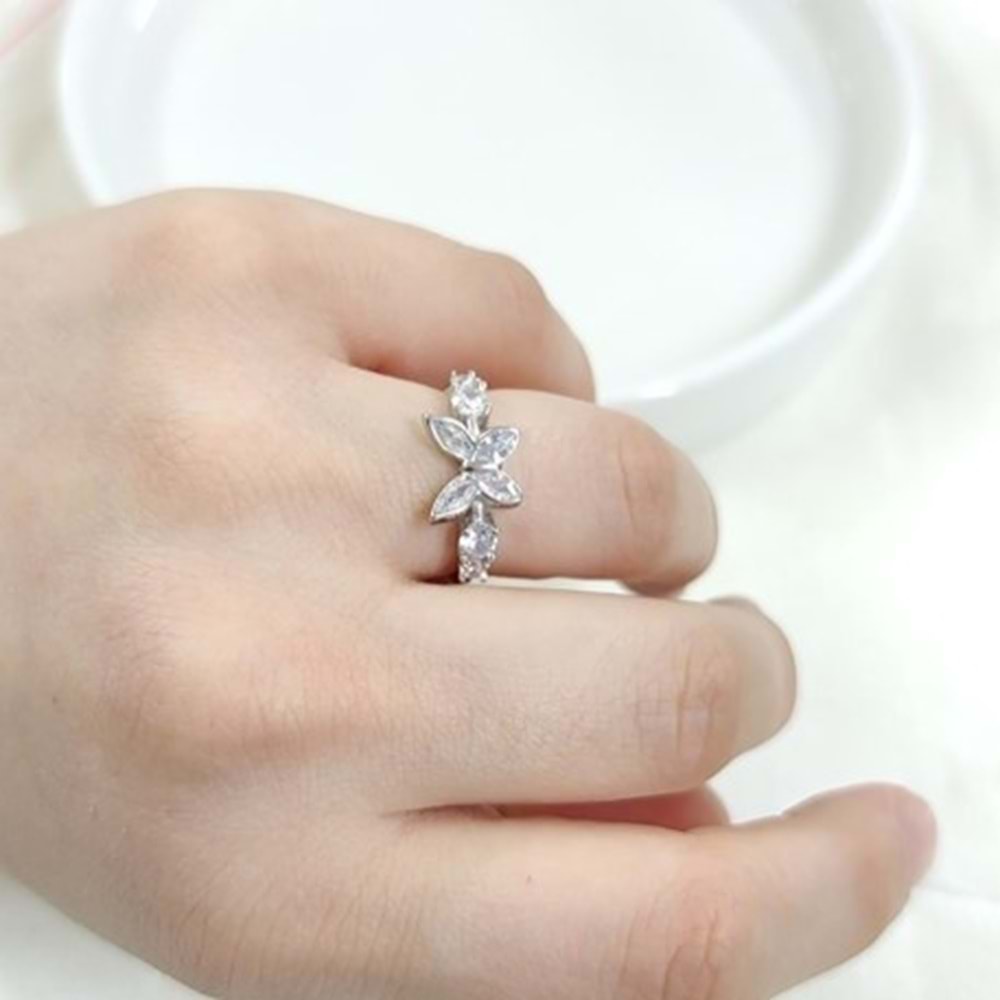 İTHAL KELEBEK GÜMÜŞ YÜZÜK - 17