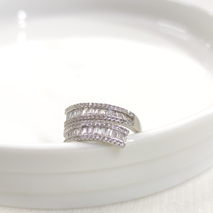 İTHAL SARMAL BAGET TAŞLI GÜMÜŞ YÜZÜK - 17