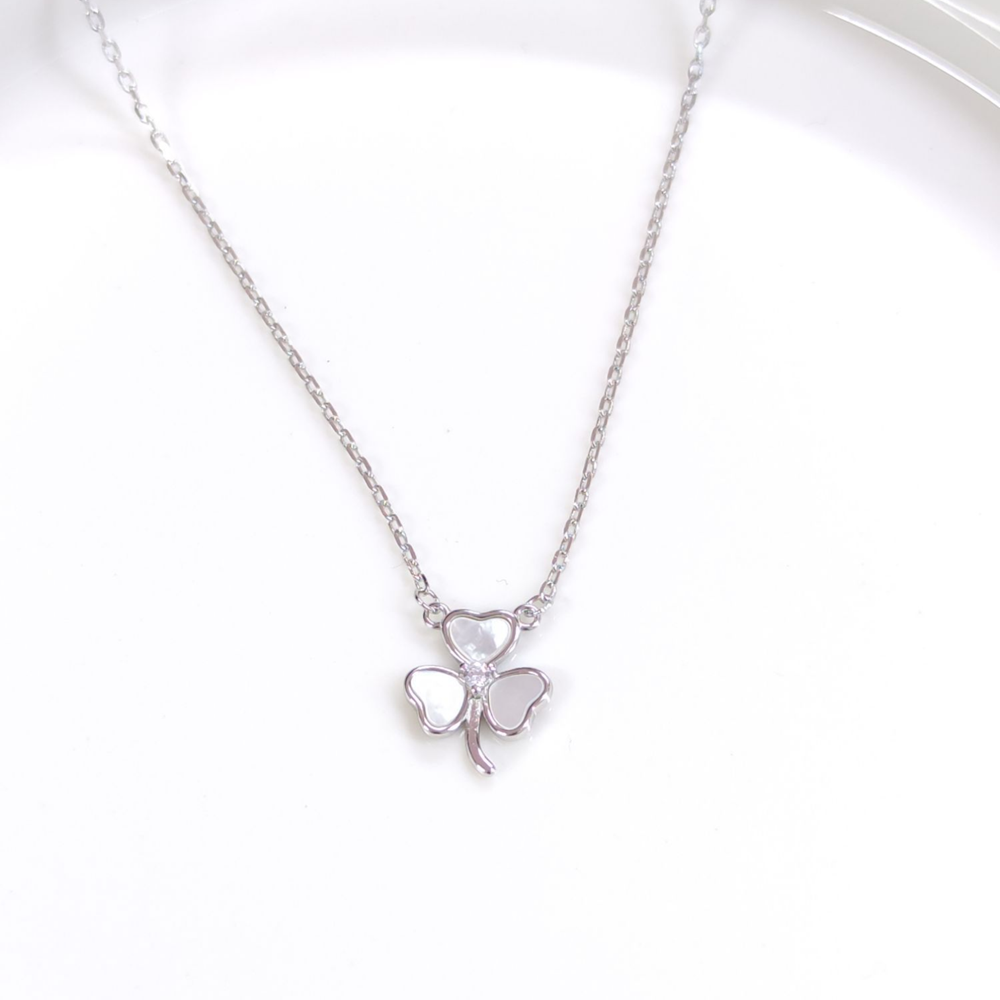 İTHAL SEDEF 10 MM YONCA GÜMÜŞ KOLYE