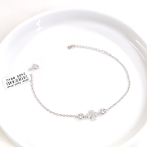 İTHAL TAŞLI YONCA GÜMÜŞ BİLEKLİK 16+3 CM