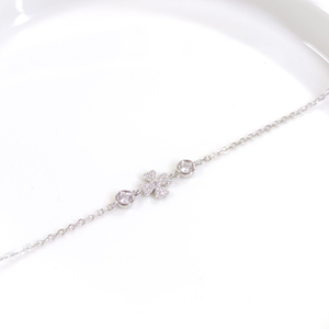 İTHAL TAŞLI YONCA GÜMÜŞ BİLEKLİK 16+3 CM