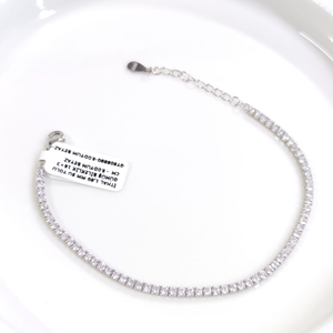 İTHAL 1,80 MM SU YOLU GÜMÜŞ BİLEKLİK 16+3 CM