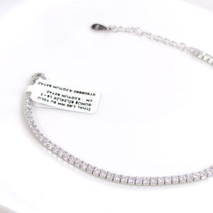 İTHAL 1,80 MM SU YOLU GÜMÜŞ BİLEKLİK 16+3 CM