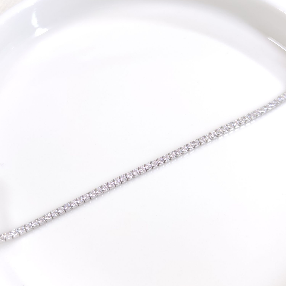 İTHAL 1,80 MM SU YOLU GÜMÜŞ BİLEKLİK 16+3 CM