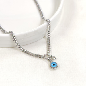 FULLYX GURMET ZİNCİRLİ CAM GÖZ KOLYE 45+5 CM