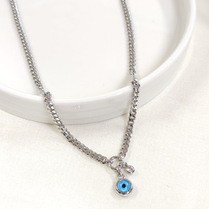 FULLYX GURMET ZİNCİRLİ CAM GÖZ KOLYE 45+5 CM