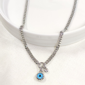 FULLYX GURMET ZİNCİRLİ CAM GÖZ KOLYE 45+5 CM