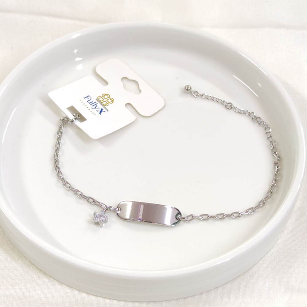 FULLYX PLAKA BİLEKLİK 18+5 CM BEYAZ