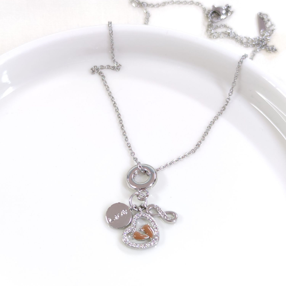 ÇELİK AYAKLI SONSUZLUK KOLYE 40+5 CM