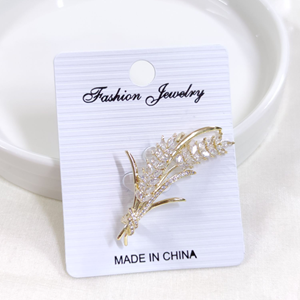 TAŞLI BAŞAK BROŞ 5 CM