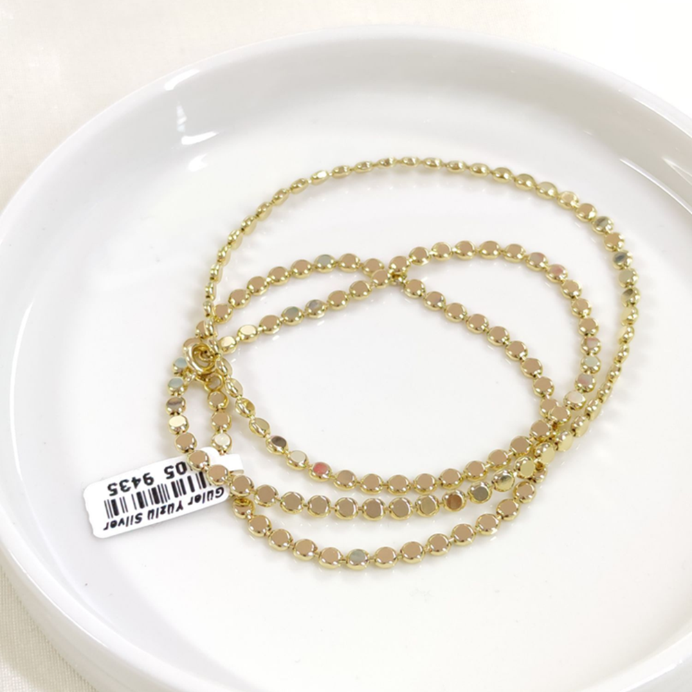 XUPING 3 MM EZME PUL ZİNCİR 60 CM KOLYE GOLD