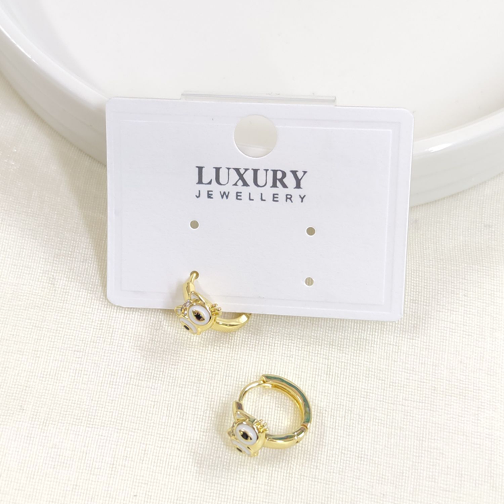 XUPING 10 MM MİNELİ BAYKUŞ HALKA KÜPE GOLD