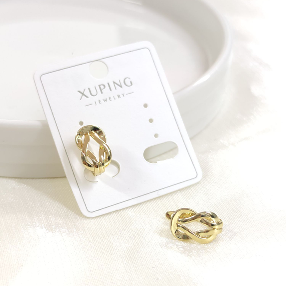 XUPING 10X7 MM DÜĞÜM HALKA KÜPE GOLD