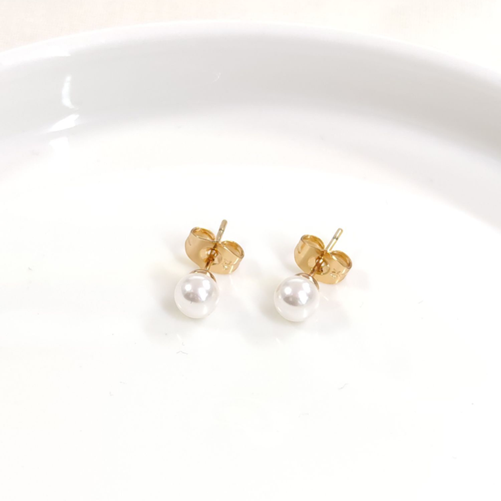 XUPING 6 MM İNCİ ÇİVİ KÜPE ROSE