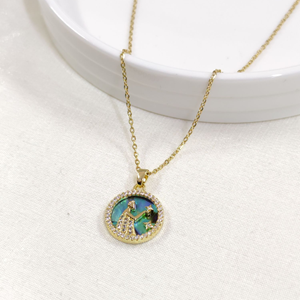 ÇELİK BAŞAK BURÇ KOLYE