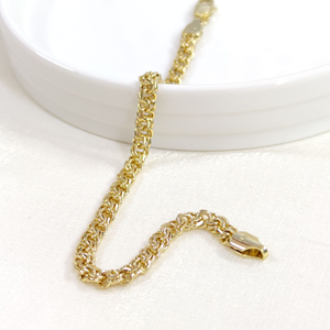 XUPING İNCE YASSI FORSE BİLEKLİK GOLD 19 CM