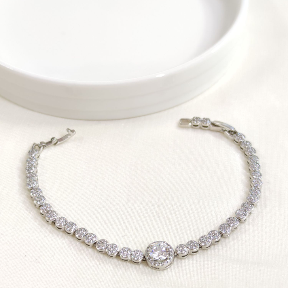 XUPING YUVARLAK TEK TAŞ SU YOLU BİLEKLİK 17+2 CM