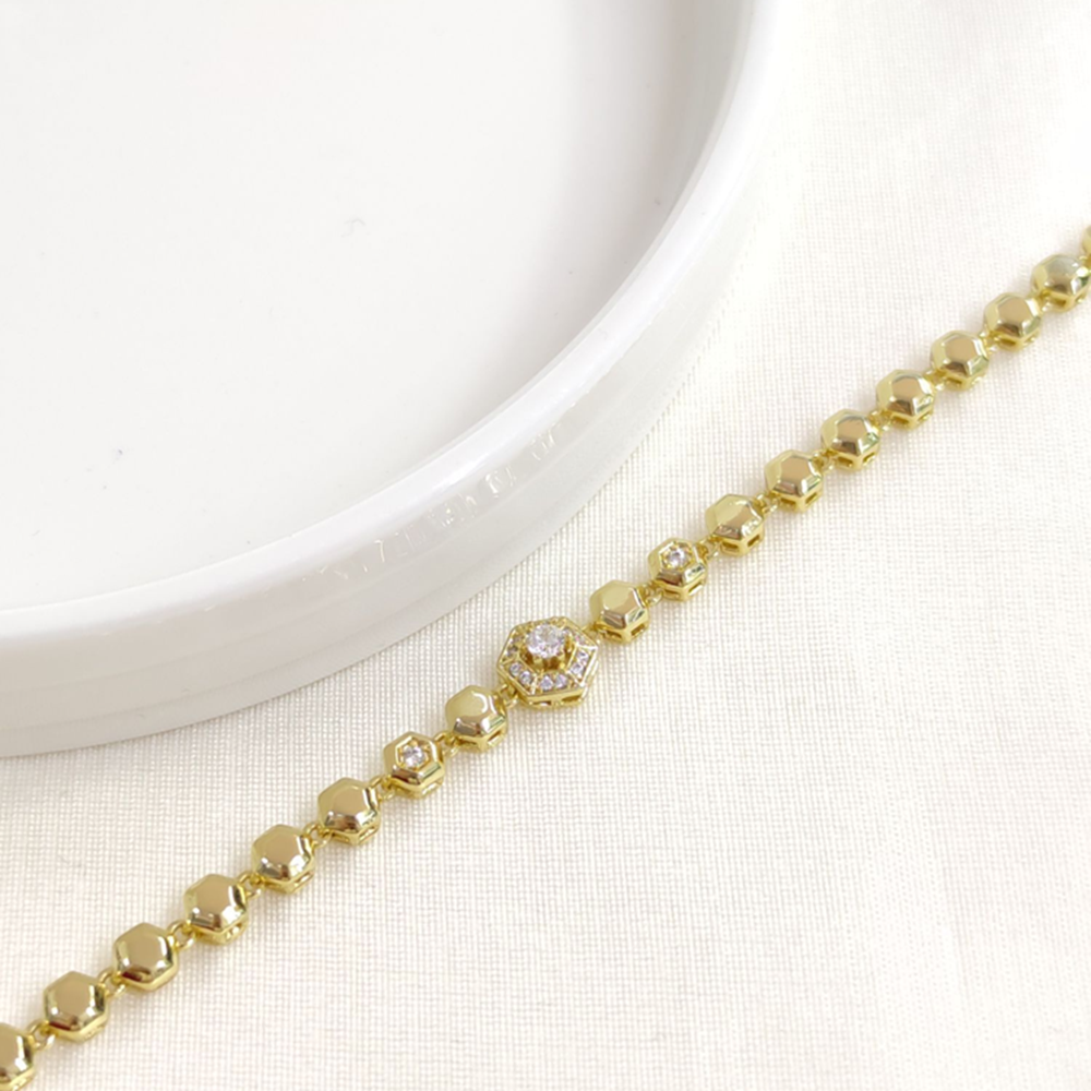 XUPING ALTIGEN DETAY BİLEKLİK GOLD 17+2 CM