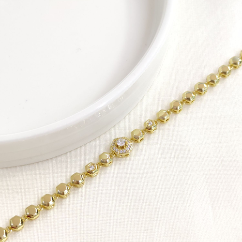 XUPING ALTIGEN DETAY BİLEKLİK GOLD 17+2 CM