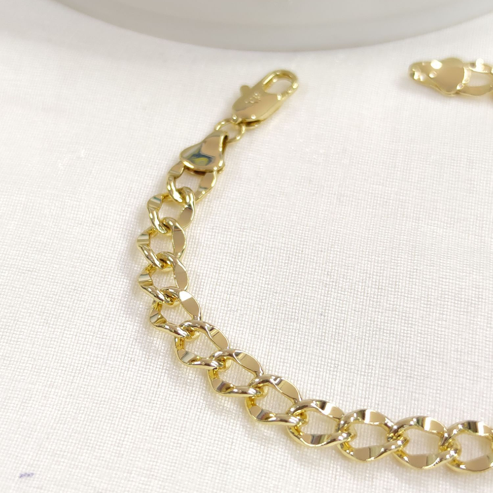 XUPING 5,5 MM HALLOW HALKA BİLEKLİK GOLD 20 CM