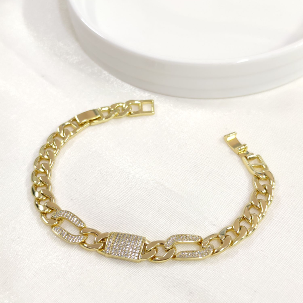 XUPING 10 MM HALLOW GURMET BİLEKLİK GOLD 17+2 CM