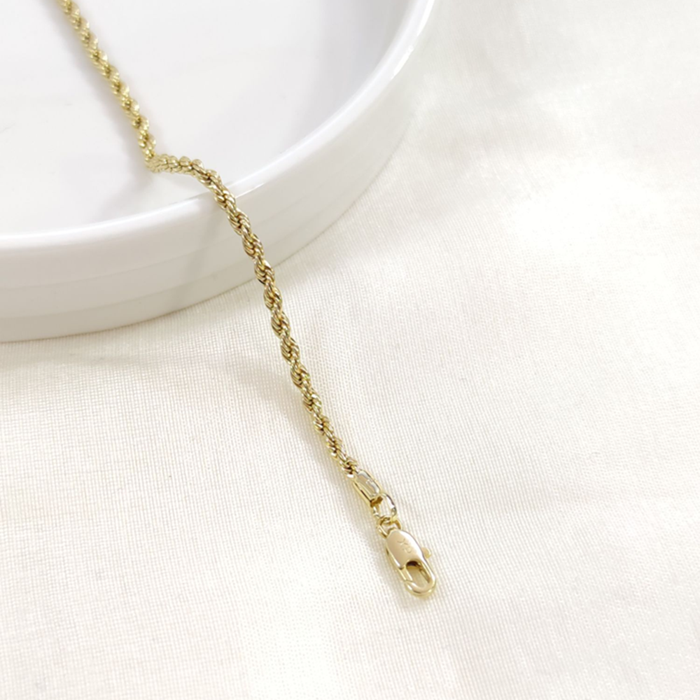 XUPING 2 MM ENİNDE BURGU BİLEKLİK GOLD 19 CM