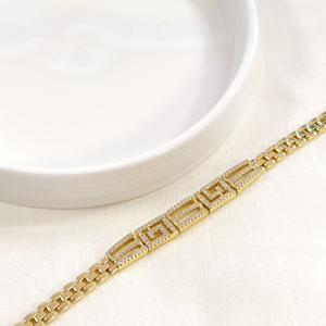 XUPING TAŞLI KARELİ BİLEKLİK GOLD 17+2 CM