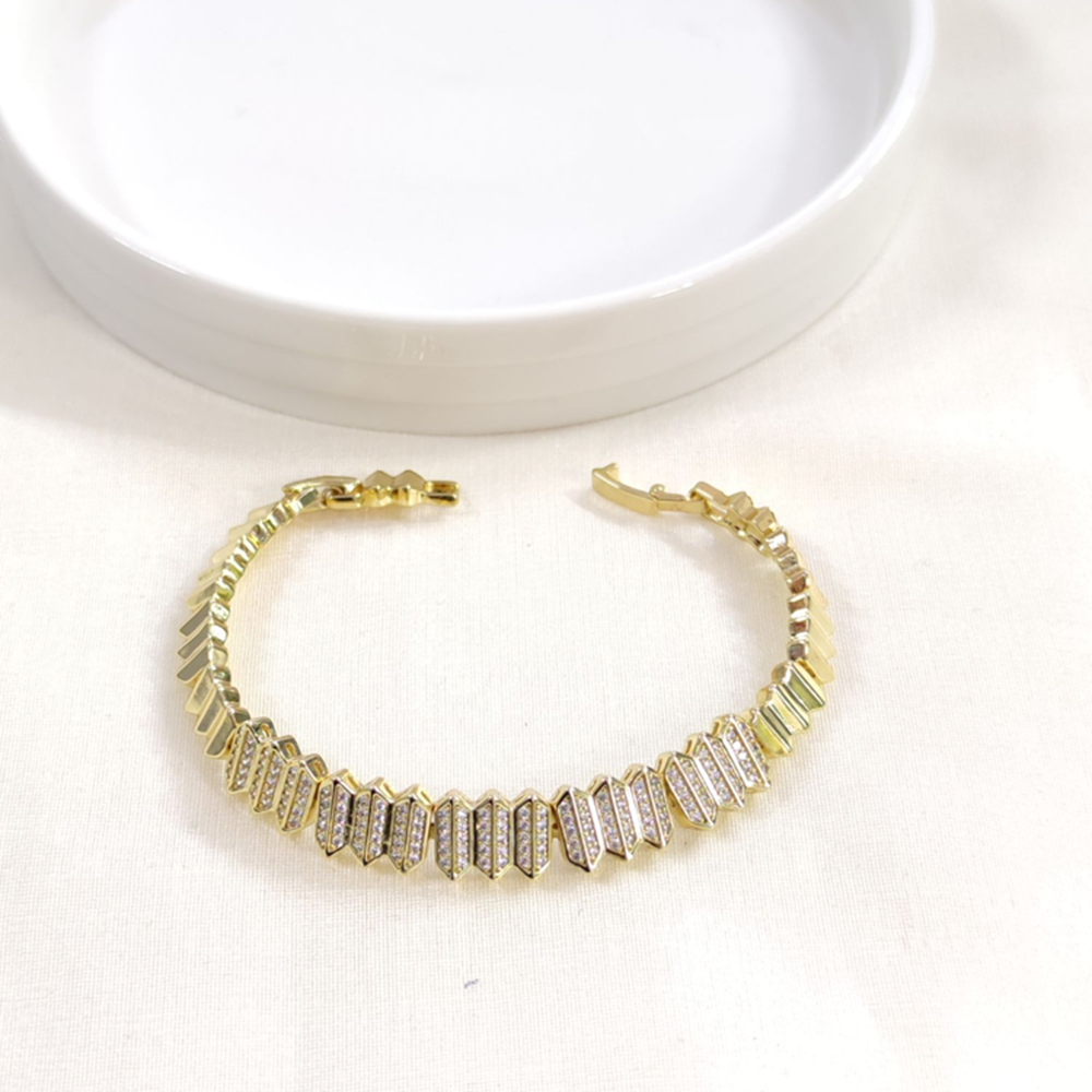 XUPING ZİKZAK TAŞLI BİLEKLİK 17+2 CM