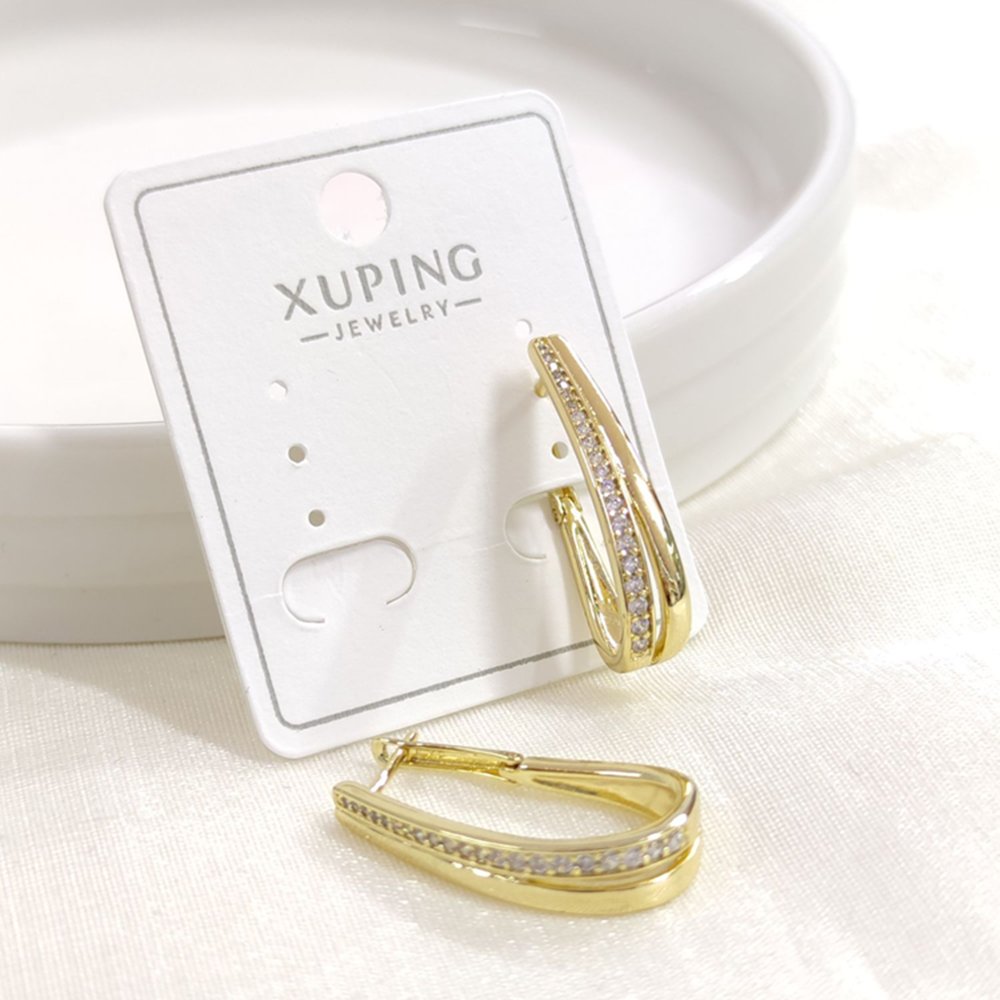 XUPING 25X10 MM OVAL HALKA KÜPE GOLD
