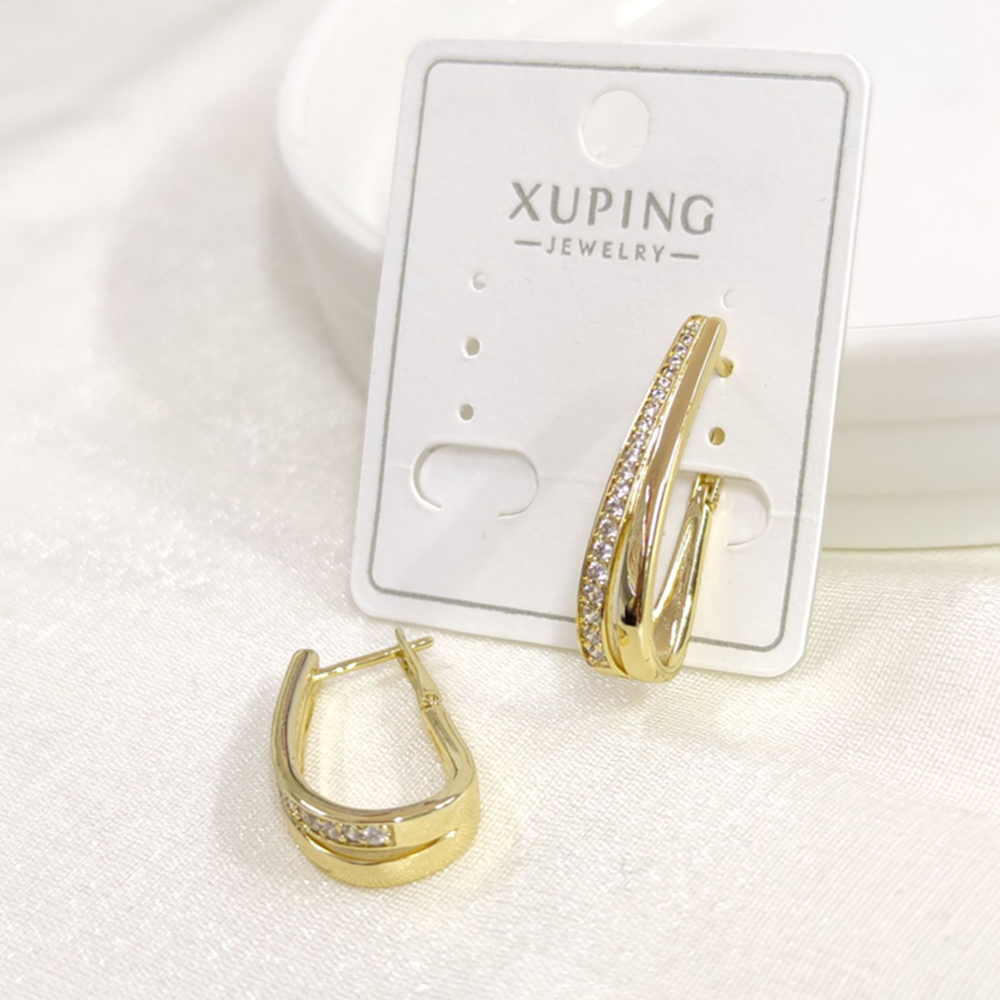 XUPING 25X10 MM OVAL HALKA KÜPE GOLD