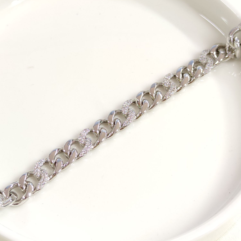 XUPING TAŞLI GURMET BİLEKLİK BEYAZ 17+2CM