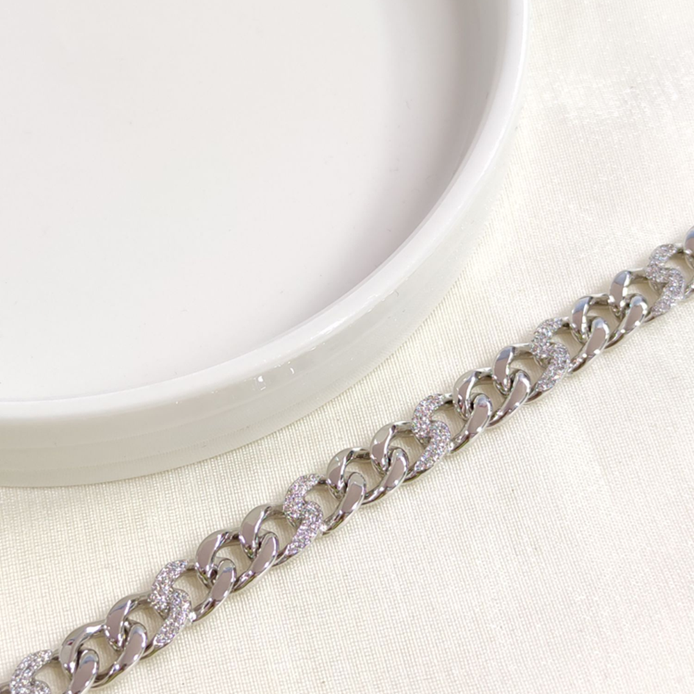 XUPING TAŞLI GURMET BİLEKLİK BEYAZ 17+2CM