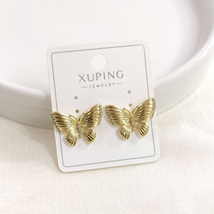 XUPING 20 MM KELEBEK ÇİVİ KÜPE GOLD