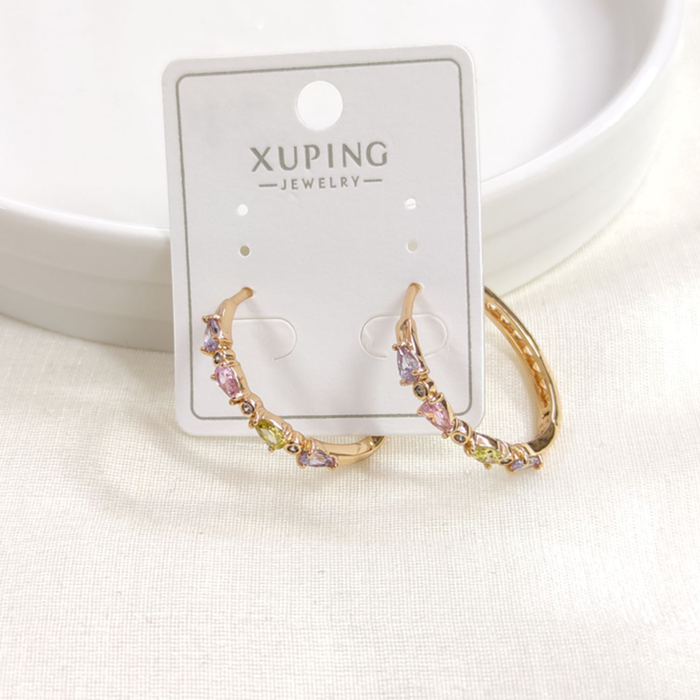 XUPING 25 MM SOFT RENKLİ HALKA KÜPE ROSE