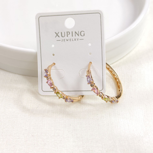 XUPING 25 MM SOFT RENKLİ HALKA KÜPE ROSE