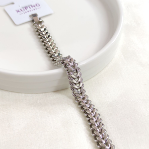 XUPING 1 CM ÖRGÜ DESEN BİLEKLİK BEYAZ 18 CM