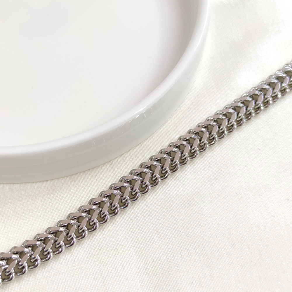 XUPING 1 CM ÖRGÜ DESEN BİLEKLİK BEYAZ 18 CM