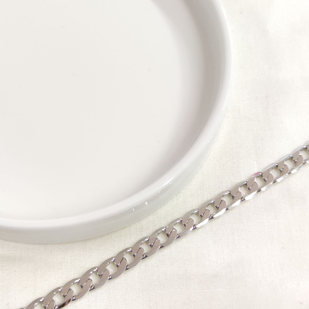 XUPING 6 MM YASSI GURMET BİLEKLİK BEYAZ 19 CM