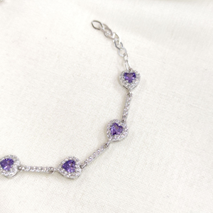 MOR KALP GÜMÜŞ BİLEKLİK