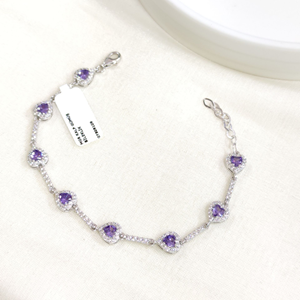 MOR KALP GÜMÜŞ BİLEKLİK