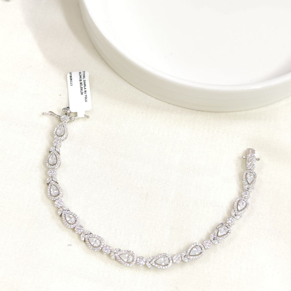 İTHAL DAMLA SU YOLU GÜMÜŞ BİLEKLİK