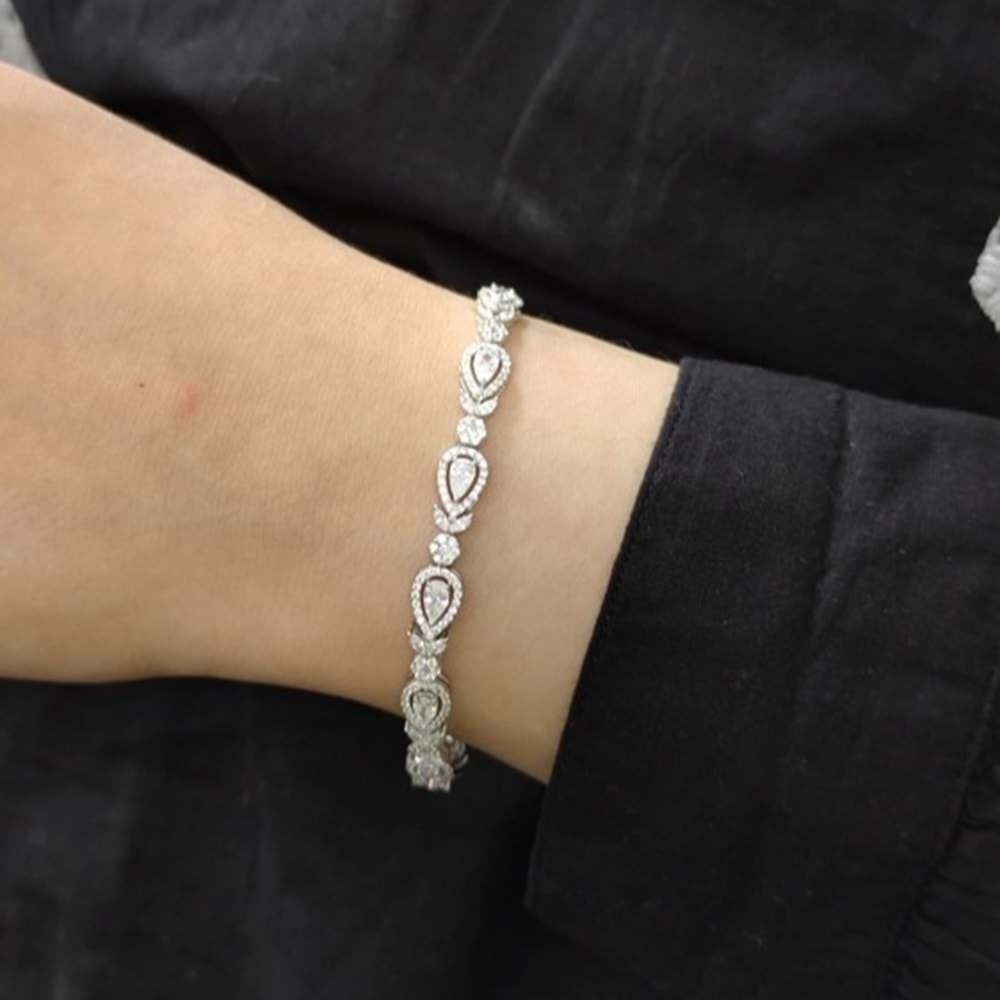 İTHAL DAMLA SU YOLU GÜMÜŞ BİLEKLİK