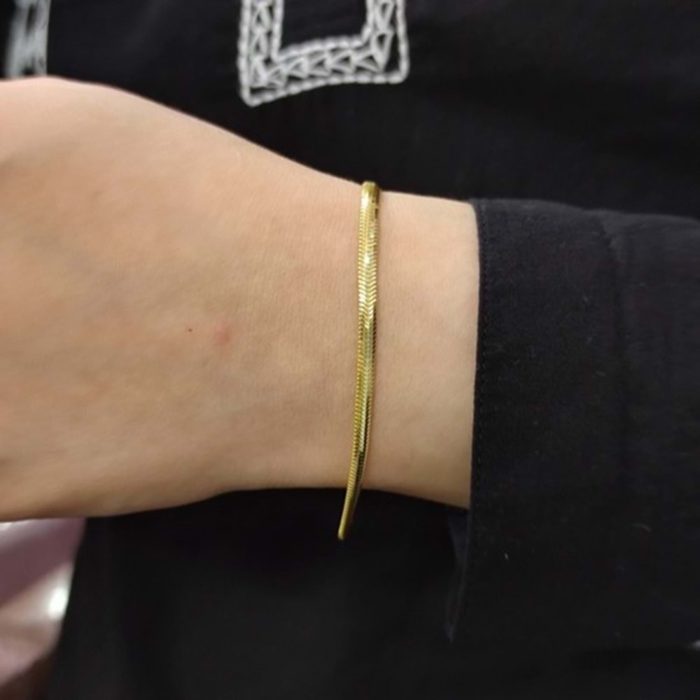 İTHAL 3,5 MM YASSI GÜMÜŞ BİLEKLİK