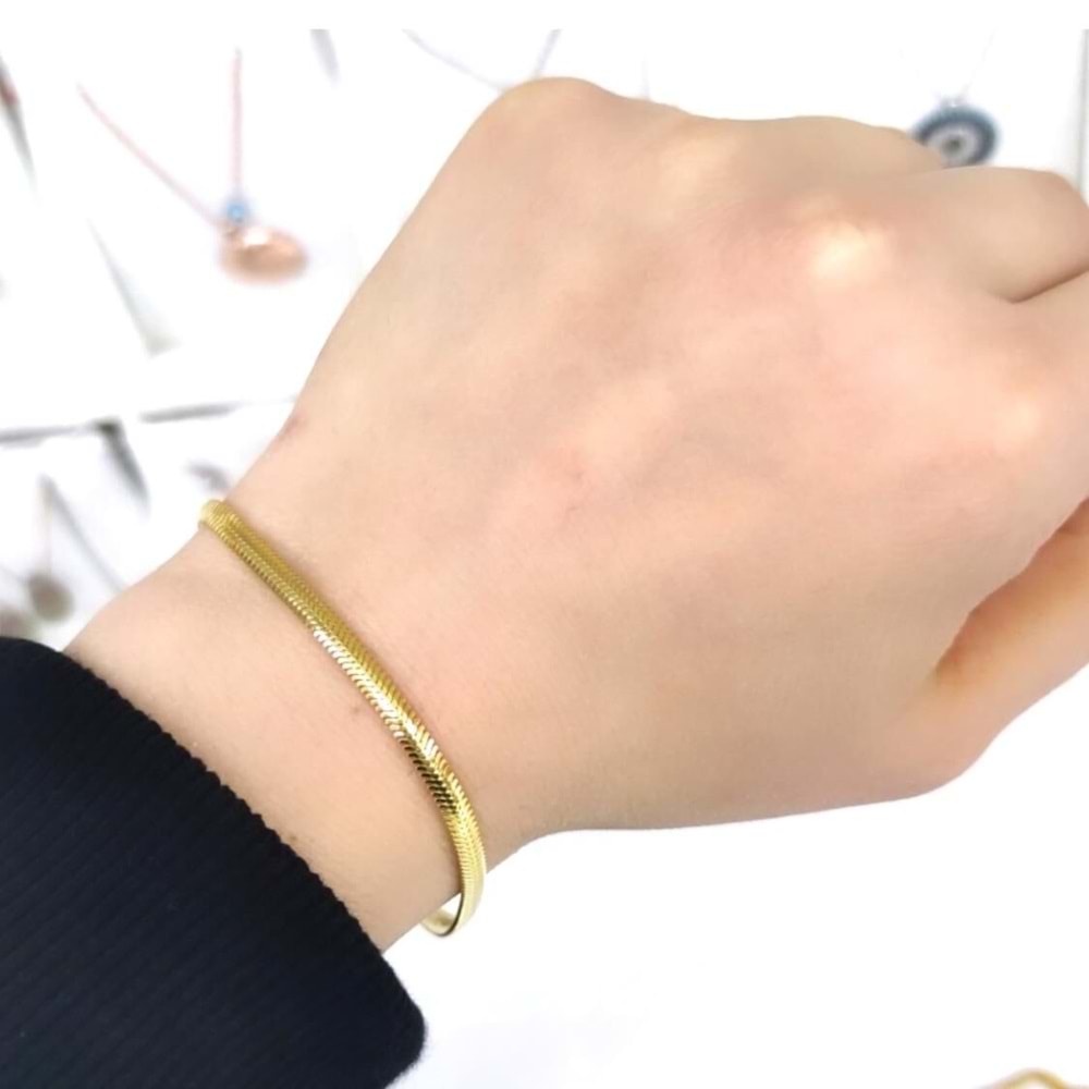 İTHAL 3,5 MM YASSI GÜMÜŞ BİLEKLİK