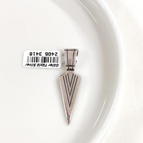 MIZRAK GÜMÜŞ KOLYE UCU 42MM