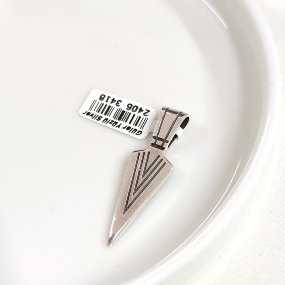 MIZRAK GÜMÜŞ KOLYE UCU 42MM