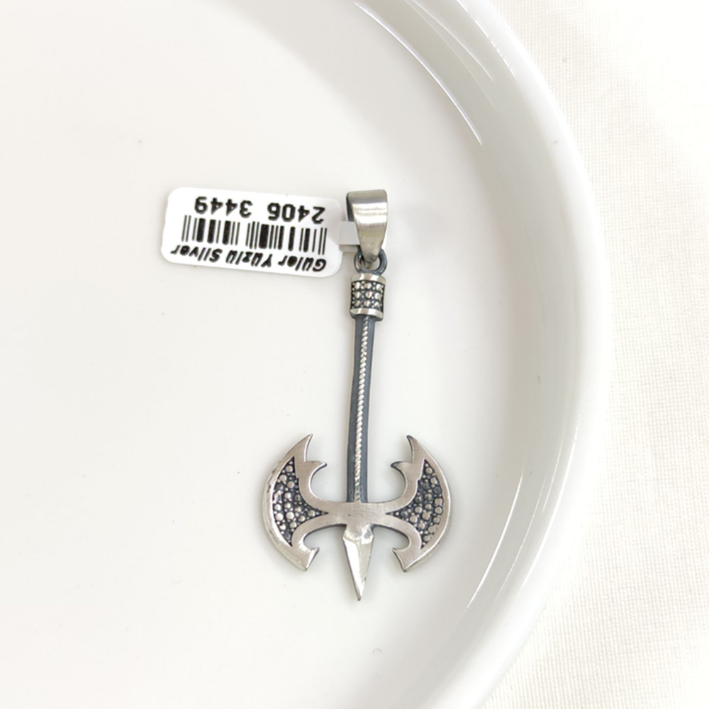 BALTA GÜMÜŞ KOLYE UCU 43MM