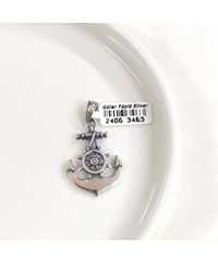 ÇAPA GÜMÜŞ KOLYE UCU 34X22MM